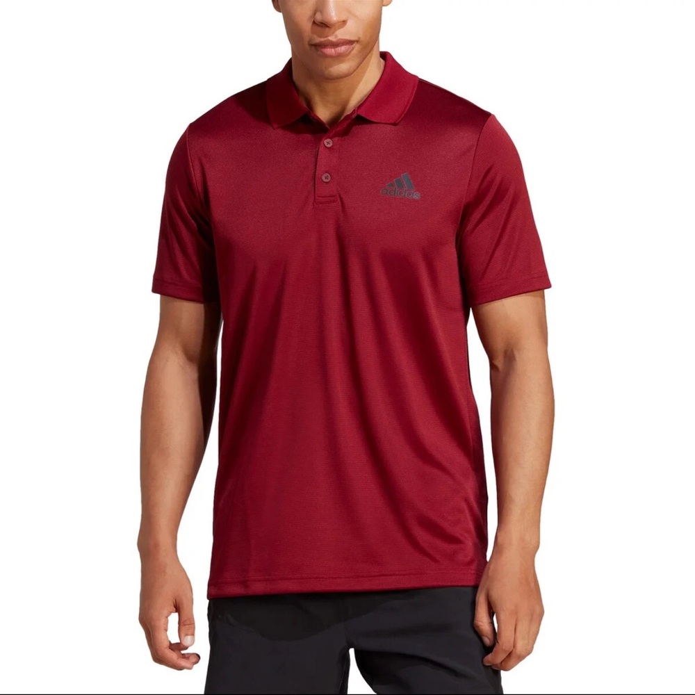ADIDAS Men’s Performance Polo Burgundy Size S